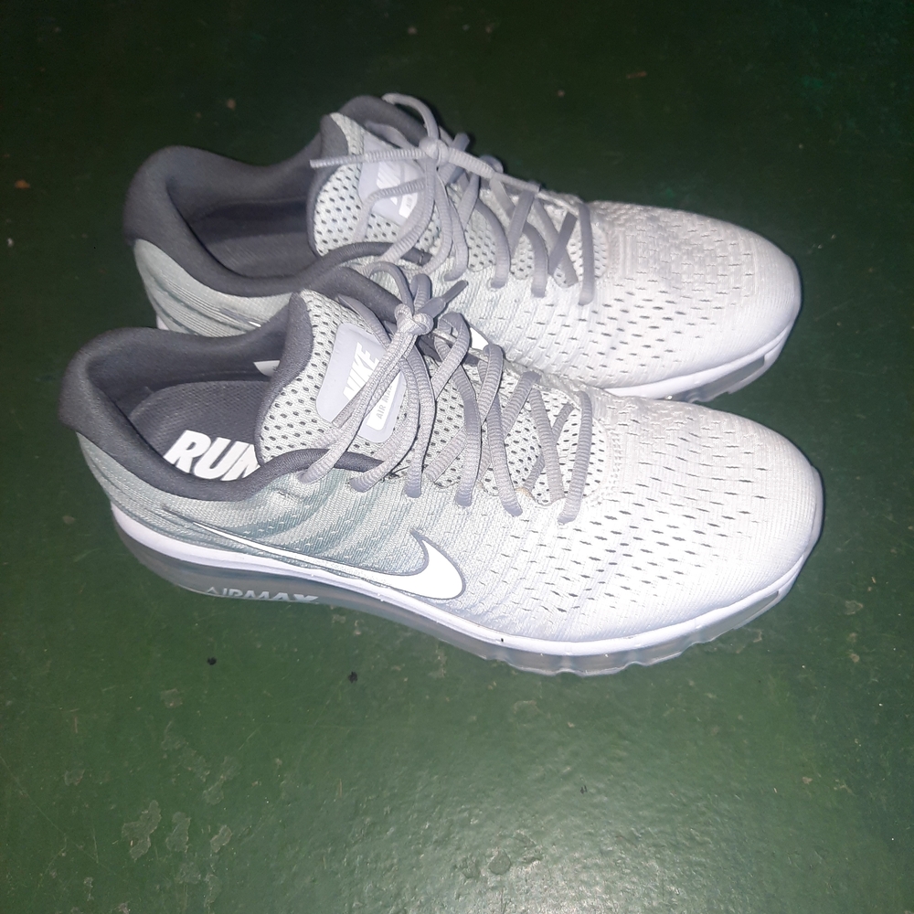 Nike Air Max Running Shoes - Gray and White